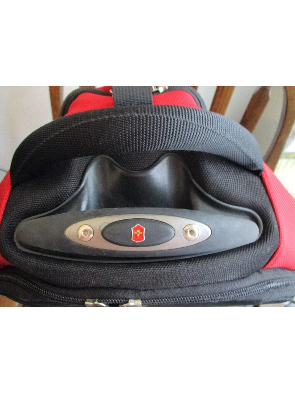 Victorinox E-Motion 360 Rolling Backpack Convertible Luggage Red Black Wear